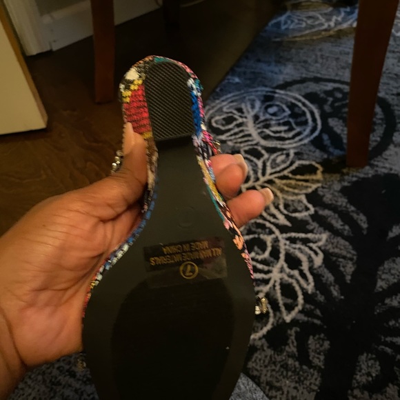 Snakeskin Rhinestone Wedge - Picture 3 of 6